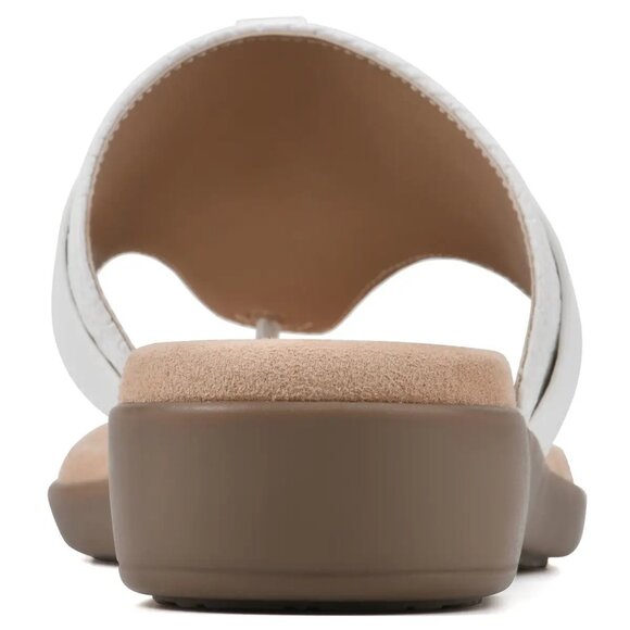 Cliffs by White Mountain Benedict Sandals Women’s Thong Shoes White 7.5 MSRP $70 - Picture 5 of 5